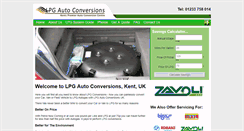 Desktop Screenshot of lpgautoconversions.co.uk