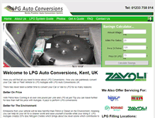 Tablet Screenshot of lpgautoconversions.co.uk